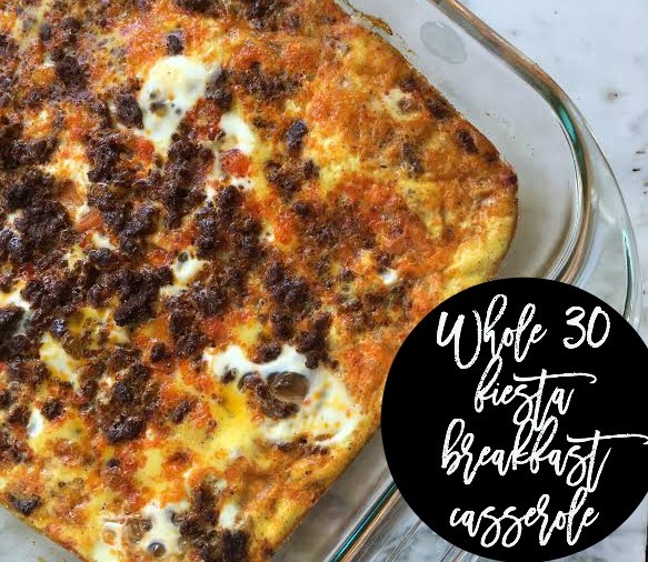 whole 30: fiesta breakfast casserole